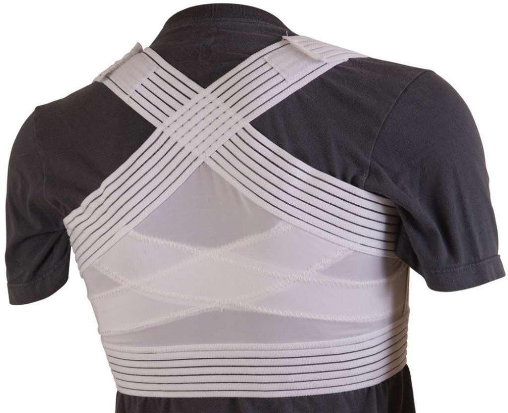DMI Posture Corrector UNISEX Design, Adjustable Criss-Cross Support Large (White