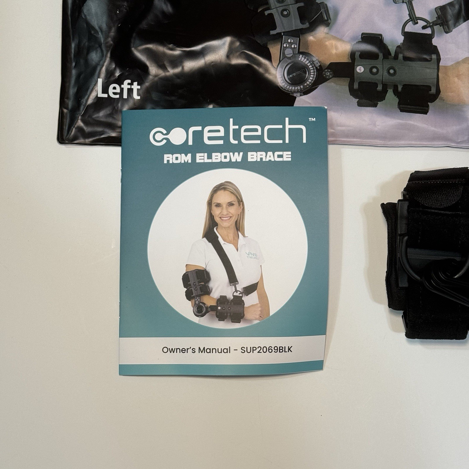 CoreTech Adjustable Hinged Elbow Brace – LEFT – ROM Brace, Stabilizer Splint NEW