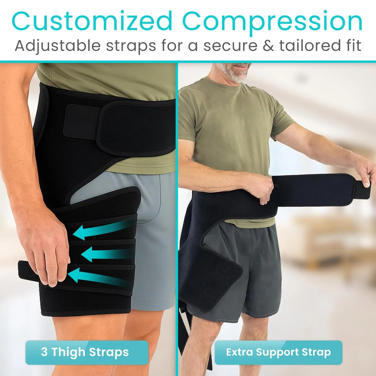 Hip Brace For Sciatica Pain Relief Groin Support Wrap Adjustable Muscle Recovery