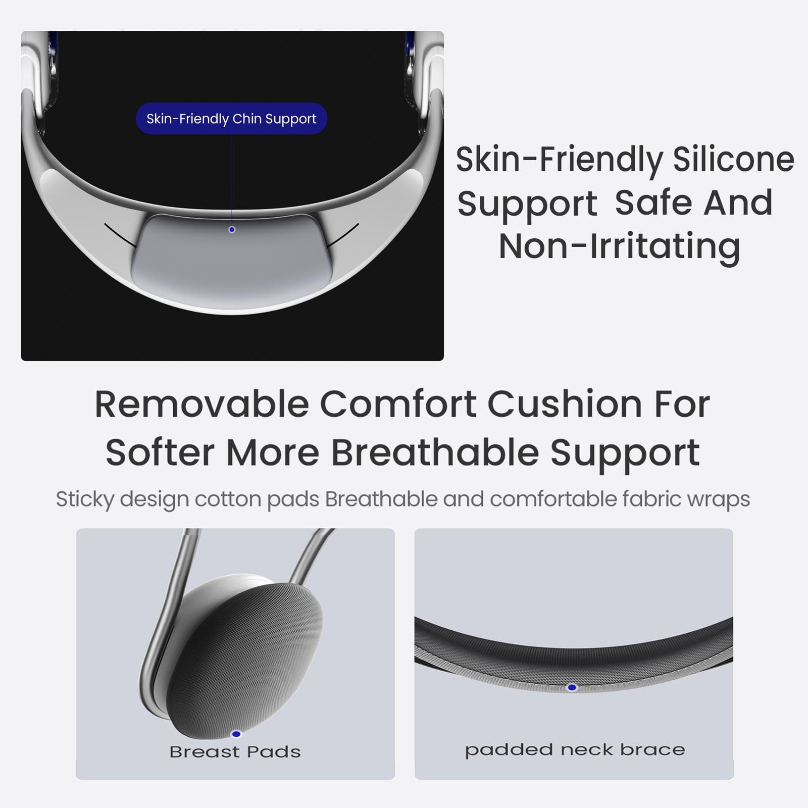 Adjustable Neck Brace with Rotatable – Forward Head Posture Corrector, Ergono…
