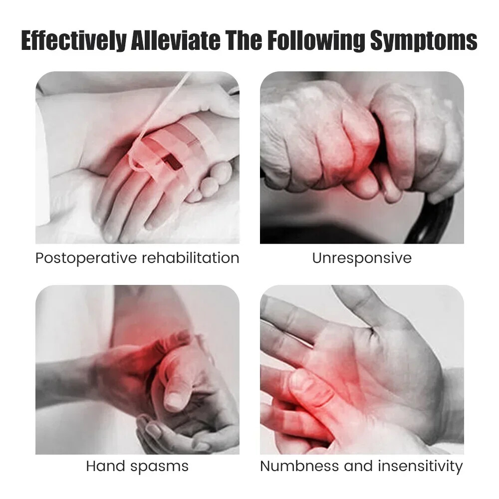 Left & Right Hand Finger Rehabilitation Exerciser Robot Gloves Training Therapy