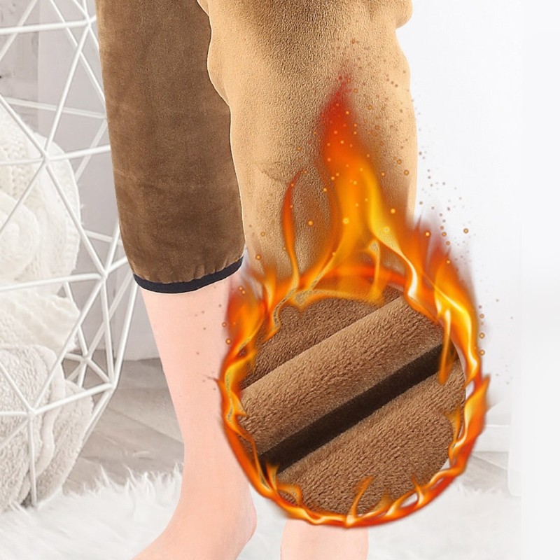 Fleece Lining Knee Warmer Thicken Fleece Lined Knee Sleeve Knee Heating Pad