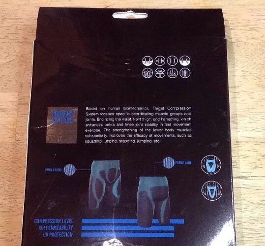 Ace Compression Black Shorts LA POINTIQUE – Size SMALL
