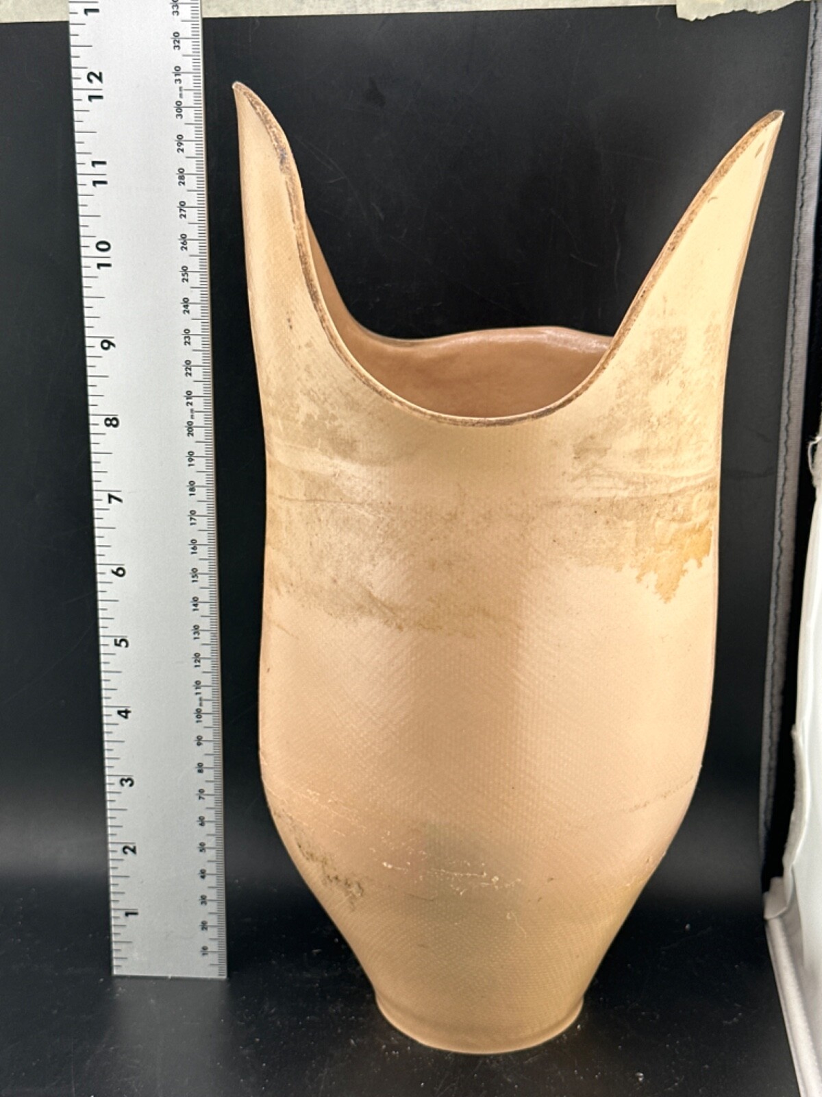 Below knee prosthetic socket. Not for medical use, left