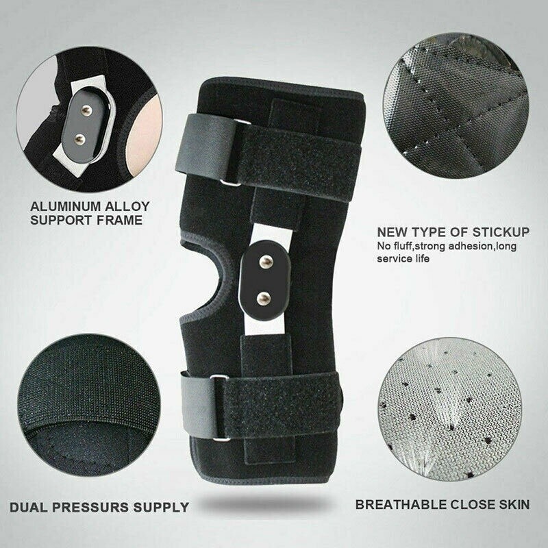 Orthopedic Hinged Knee Brace Pad Support Compression Sleeve Patella Stabilizer