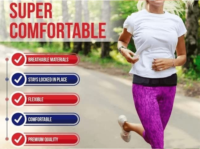 Fitness waist Hip Belt for Lower Back Support Brace Sciatica Pain Relief