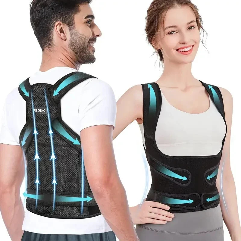 Back Brace Posture Corrector Women Men Shoulder Straightener Adjustable Support