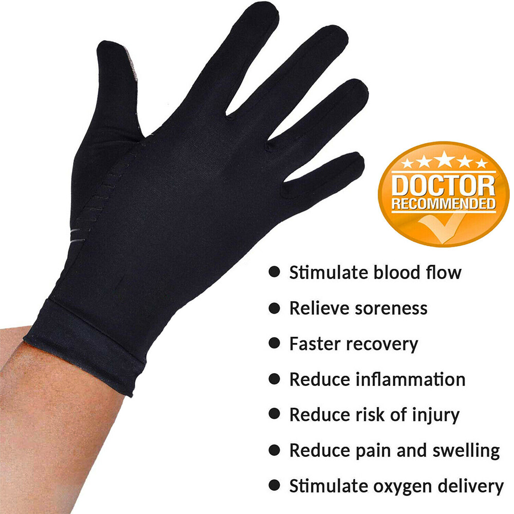 Unisex Copper Arthritis Compression Gloves Sport for Carpal Tunnel Joint Pain
