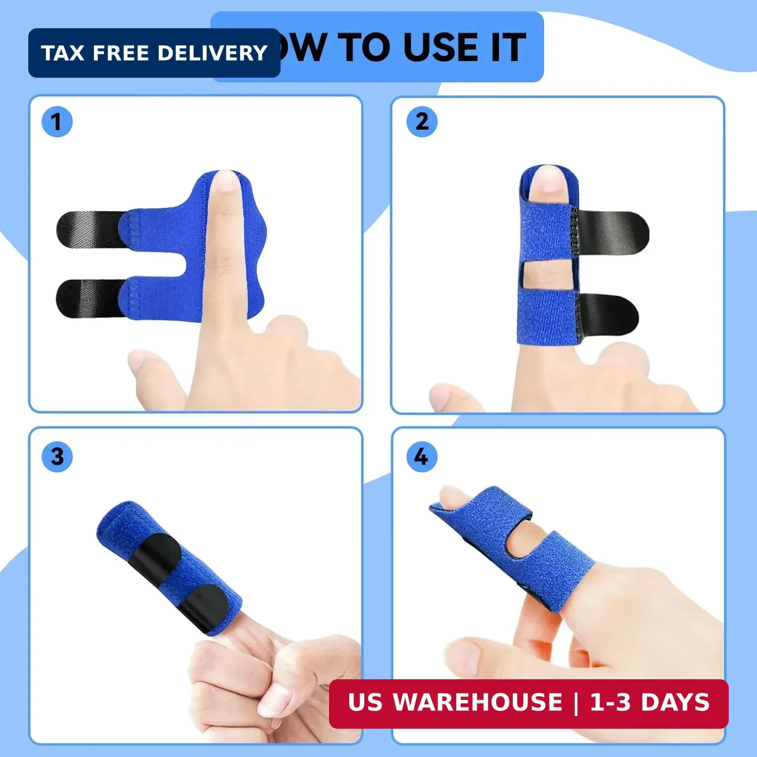 Finger Splint, Universal Trigger Finger Brace for Broken/Arthritis Pain and Spra