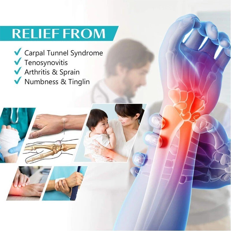Thumb Wrist Support Brace Splint Carpal Tunnel for Sprain Arthritis Pain Relief