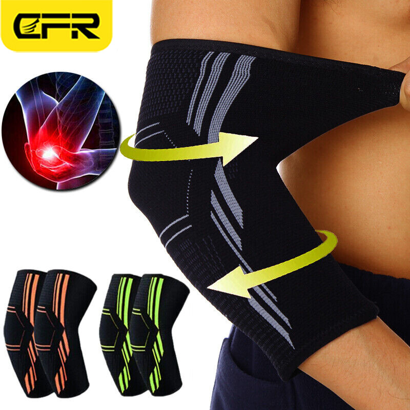 Compression Elbow Support Brace Sleeve Arm Arthritis Wrap Bandage Tennis Sports