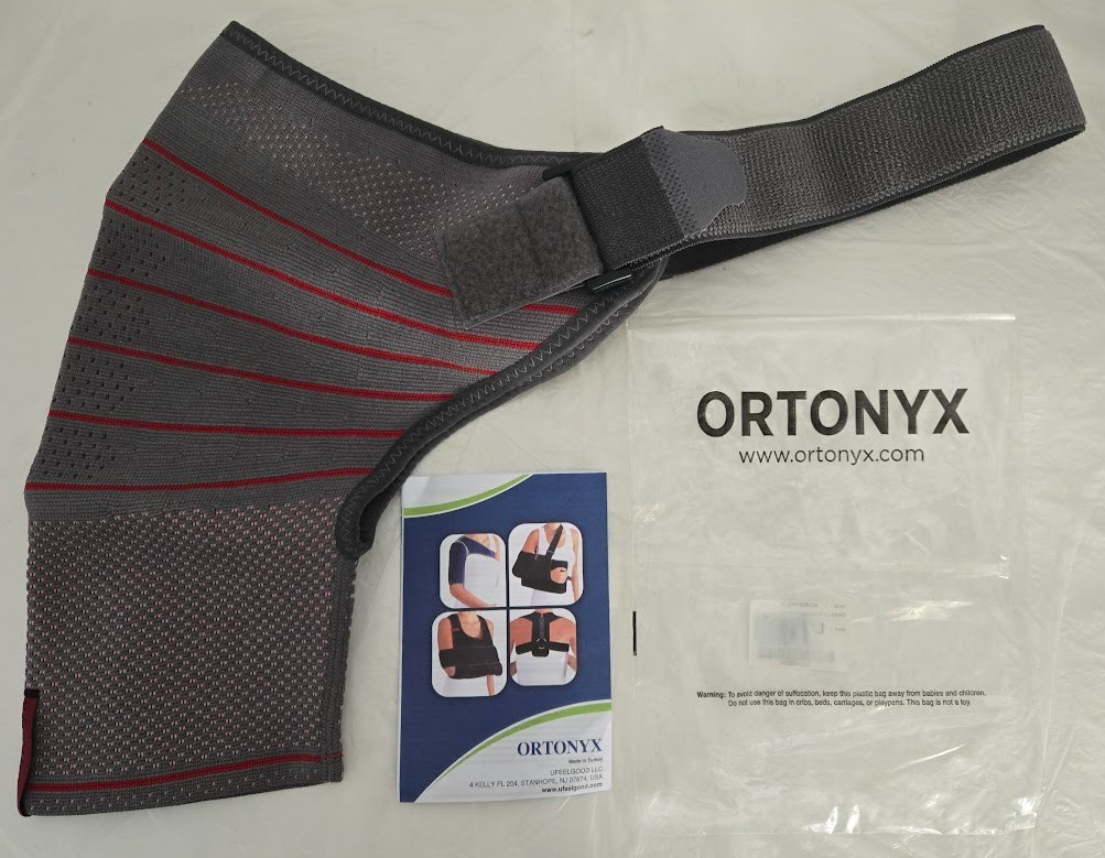 ORTONYX Shoulder Stability Brace Compression Sleeve Cuff Left/Right Size Large