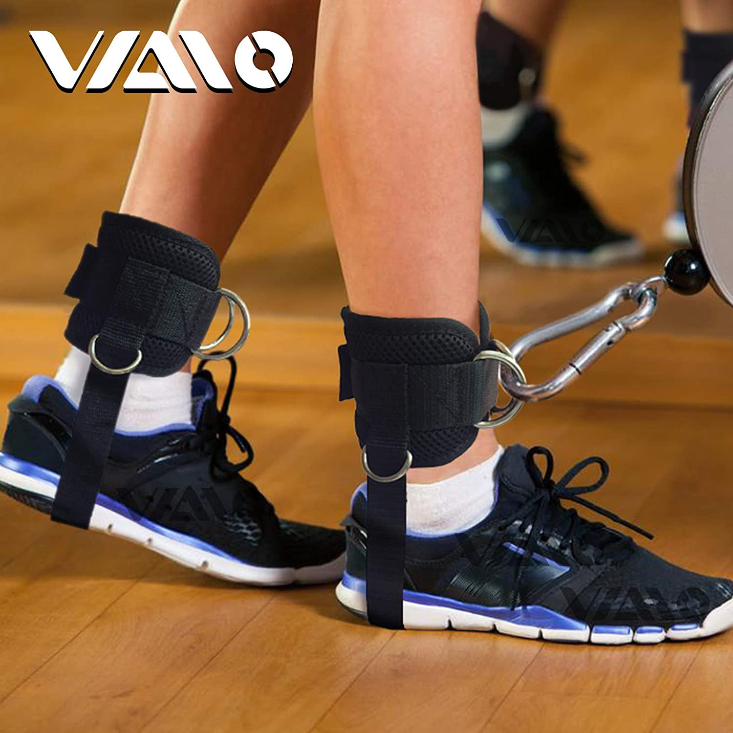 Ankle Straps for Cable Machines,Adjustable Comfort Fit Neoprene, Reinforce Doubl