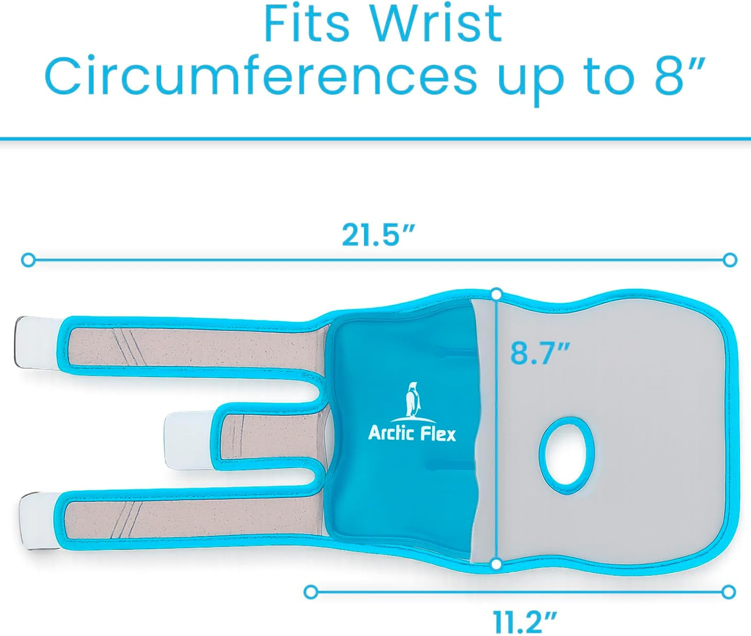 Wrist Ice Pack Wrap with Compression for Carpal Tunnel Relief – Hand Brace with