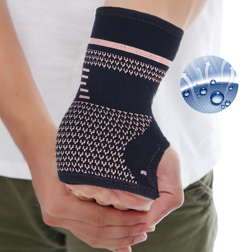 Compression Copper Wrist Hand Brace Carpal Tunnel Support Arthritis Sprain Pain