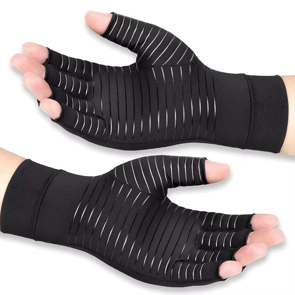 Copper Arthritis Compression Gloves Hand Support Pain Relief Joint Self Care