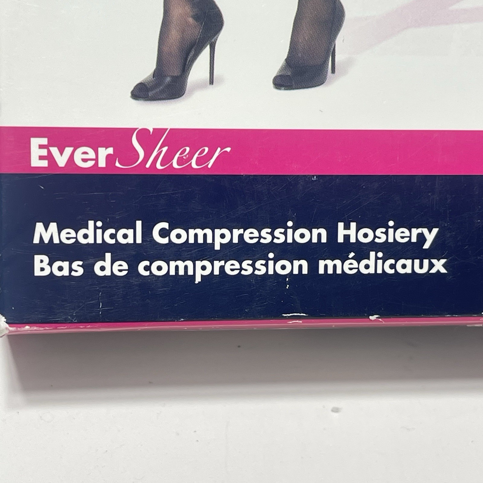 New Sigvaris Style 782 Sheer 20-30 Closed Toe Compression Pantyhose Black Sz SS