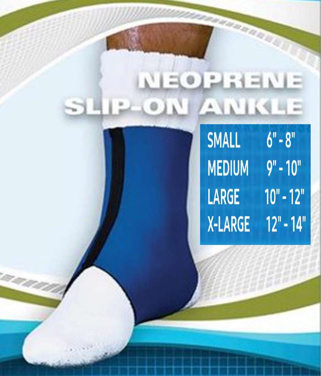 Sport Aid Neoprene Slip-on Ankle Medium(9-10″ Ankle Circ.)