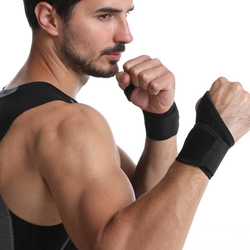 Adjustable Wrist Support Wrap Hand Brace Carpal Sprain Arthritis Protector Black