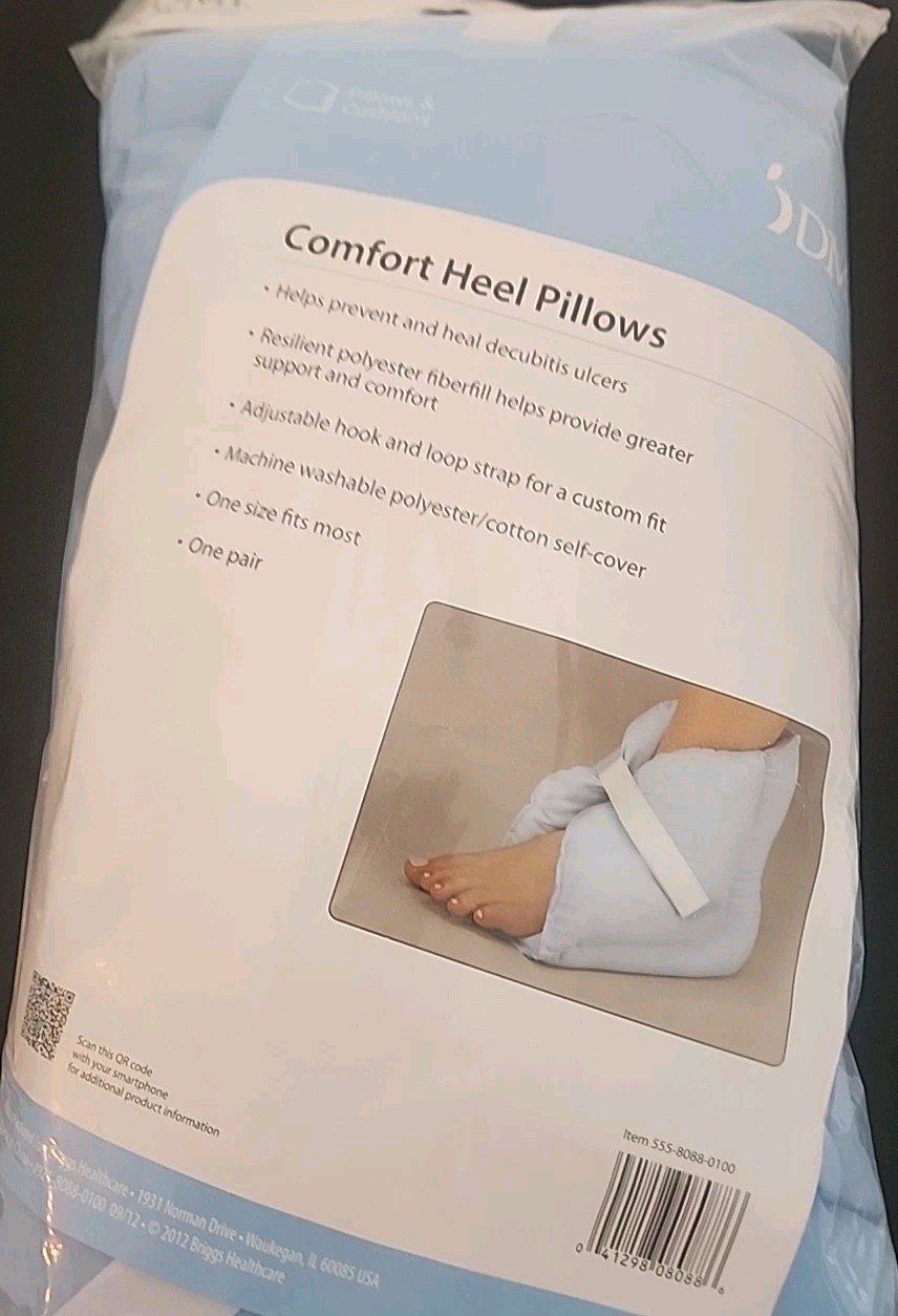 Comfort Heel Pillows DMI Brand New Machine Washable Highest Rated Heel Sores