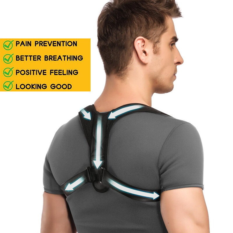 Upper Posture Corrector Back Brace Spine Support Shoulder Clavicle Strap Vest US