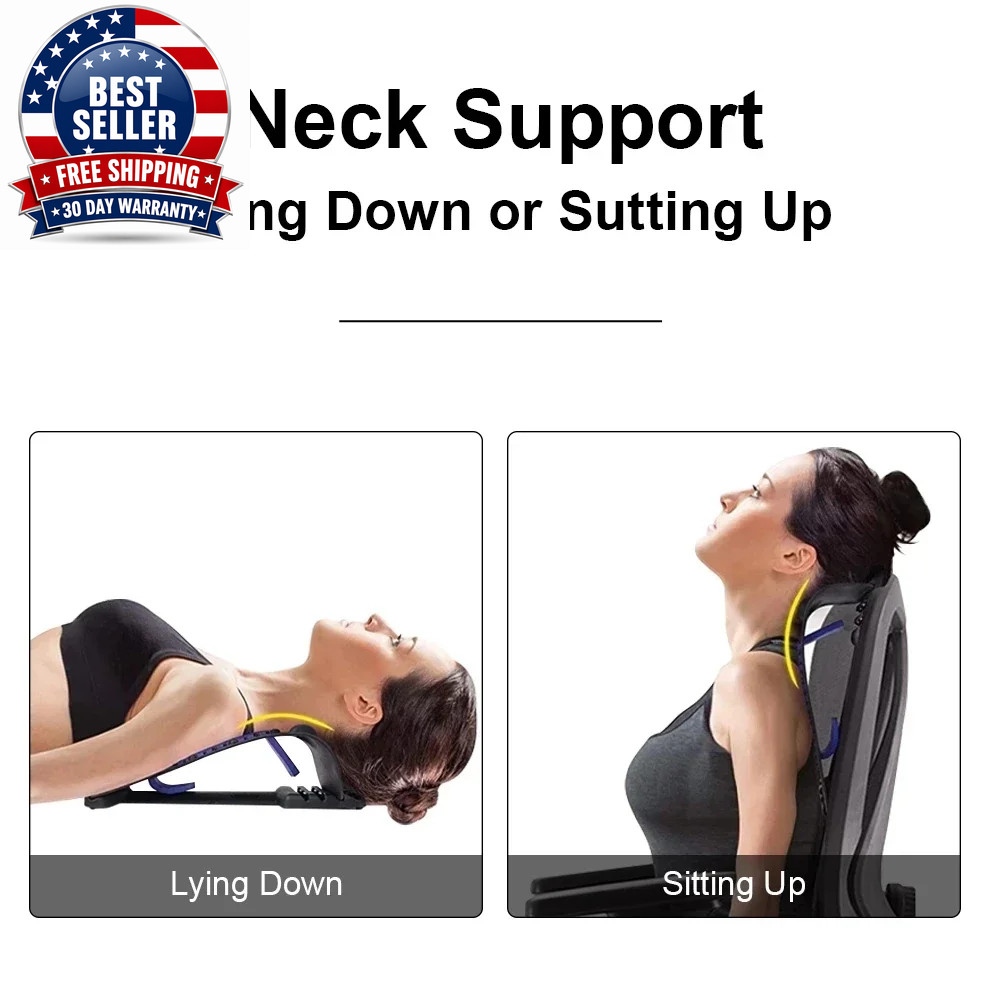 Back Stretcher Multi-Level Adjustable Back Cracker Board Lower Upper Lumbar Spin