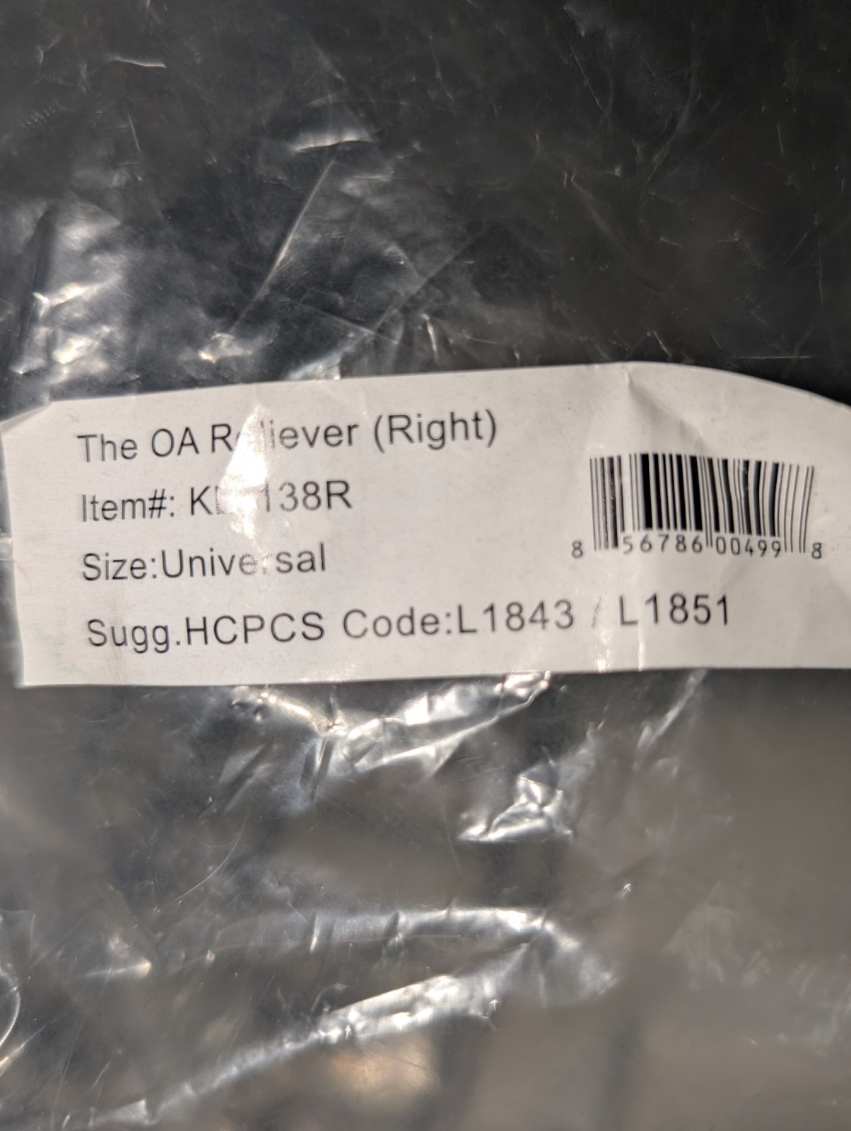 NEW Set Of 2 Dr Medical DRMS The OA Reliever R/L Knee Brace KB-138L Universal