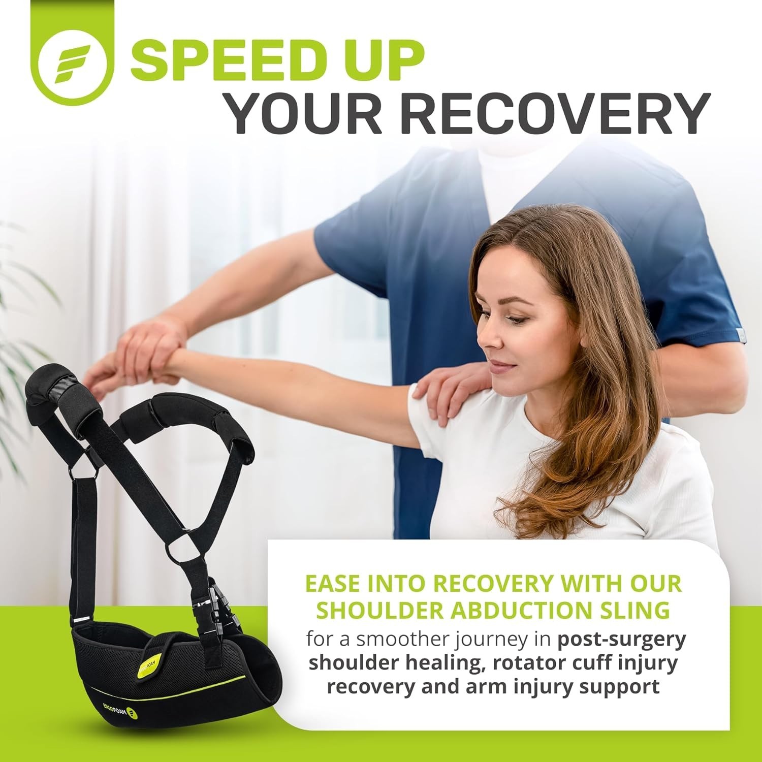 Shoulder Sling with Abduction Pillow – Abduction Sling Designed for Athletes…