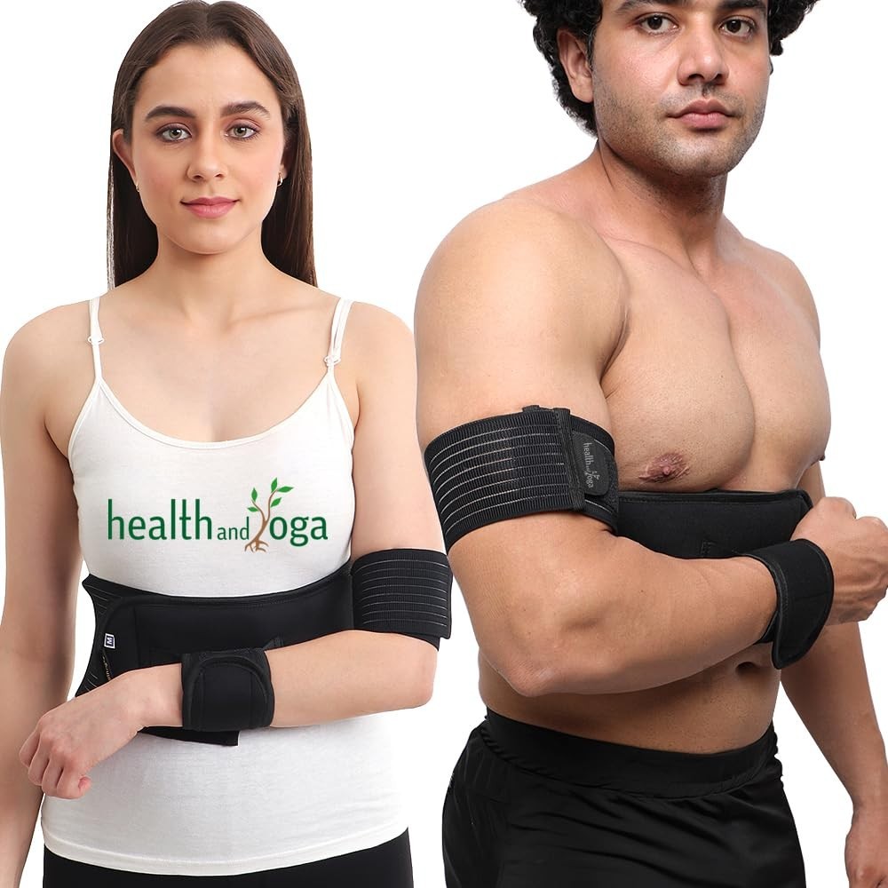 Adjustable Arm Sling & Shoulder Immobilizer for Men & Women – Black, Large 34-46