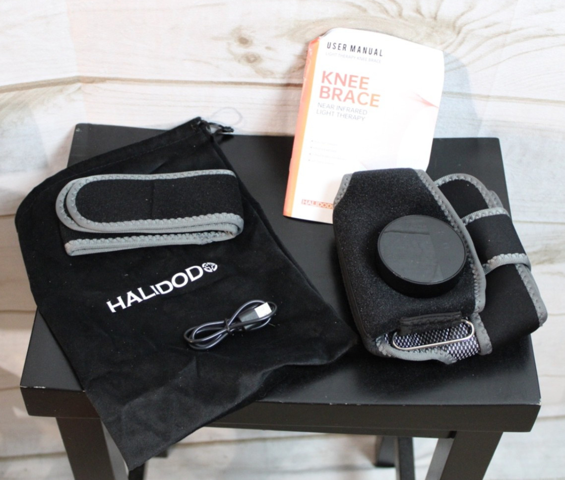 NIB Halidodo Knee Brace Near Infrared Therapy Vibration Knee Massage ~ Cordless