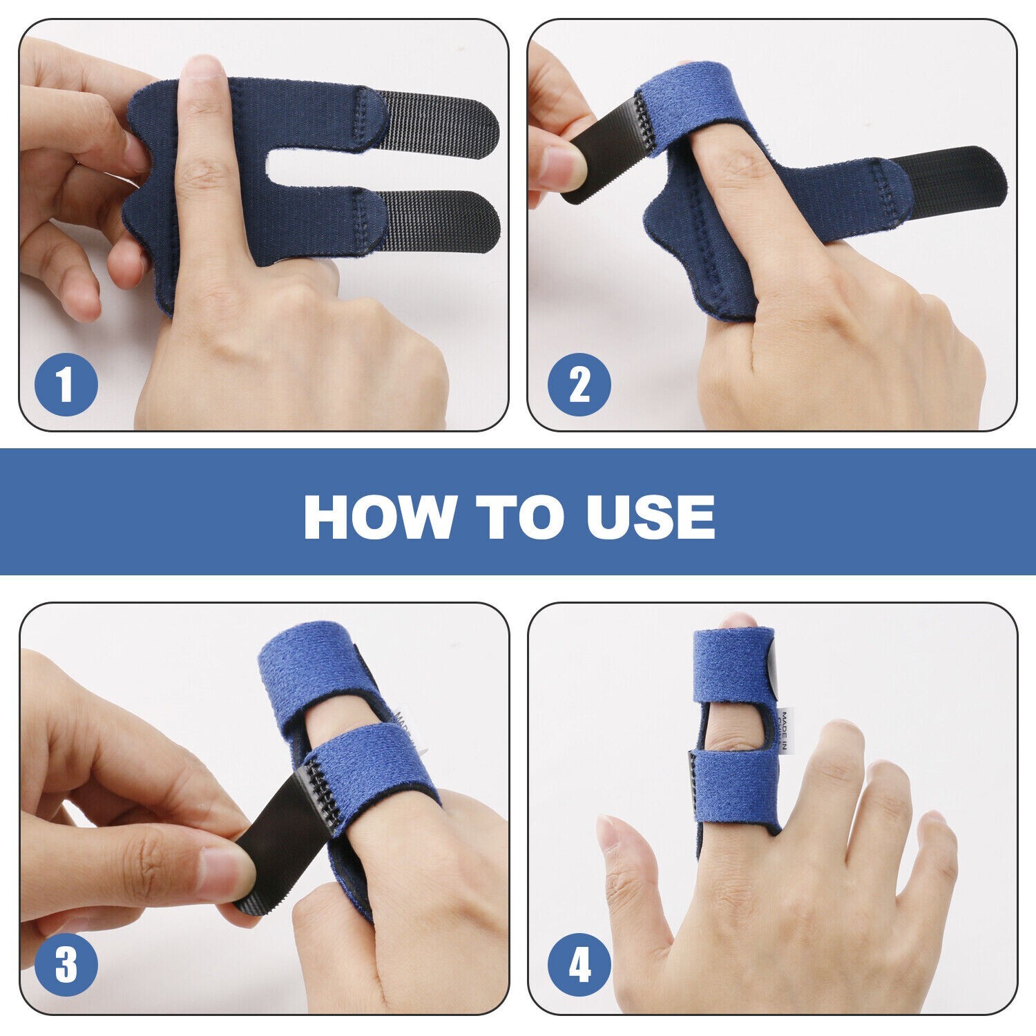 Adjustable Trigger Finger Splint Straightener Corrector Brace Support Protector