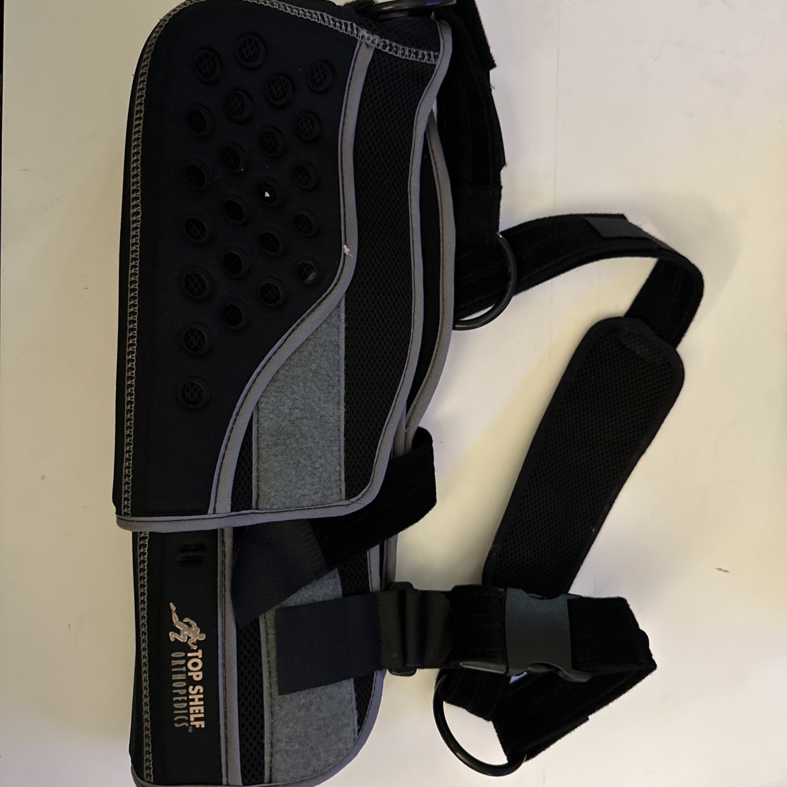 Top Shelf Orthopedics Stable Sling Shoulder Immobilizer Brace Black EUC Q65