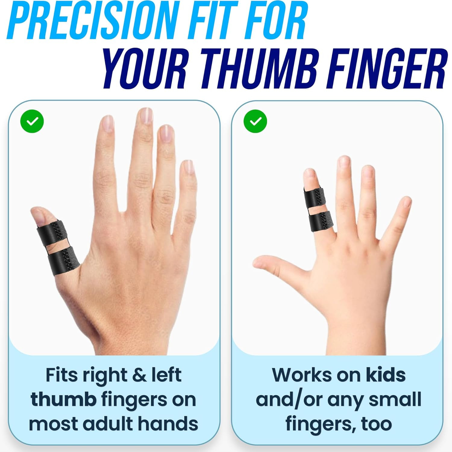 Thumb Splint (2 Pack) Trigger Thumb Splint, Thumb Brace for Pain Relief, Knuckle