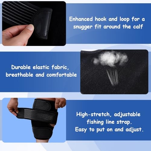 Plus Size Calf Compression Sleeve Men & Women, Ajustable XXL/XXXL High