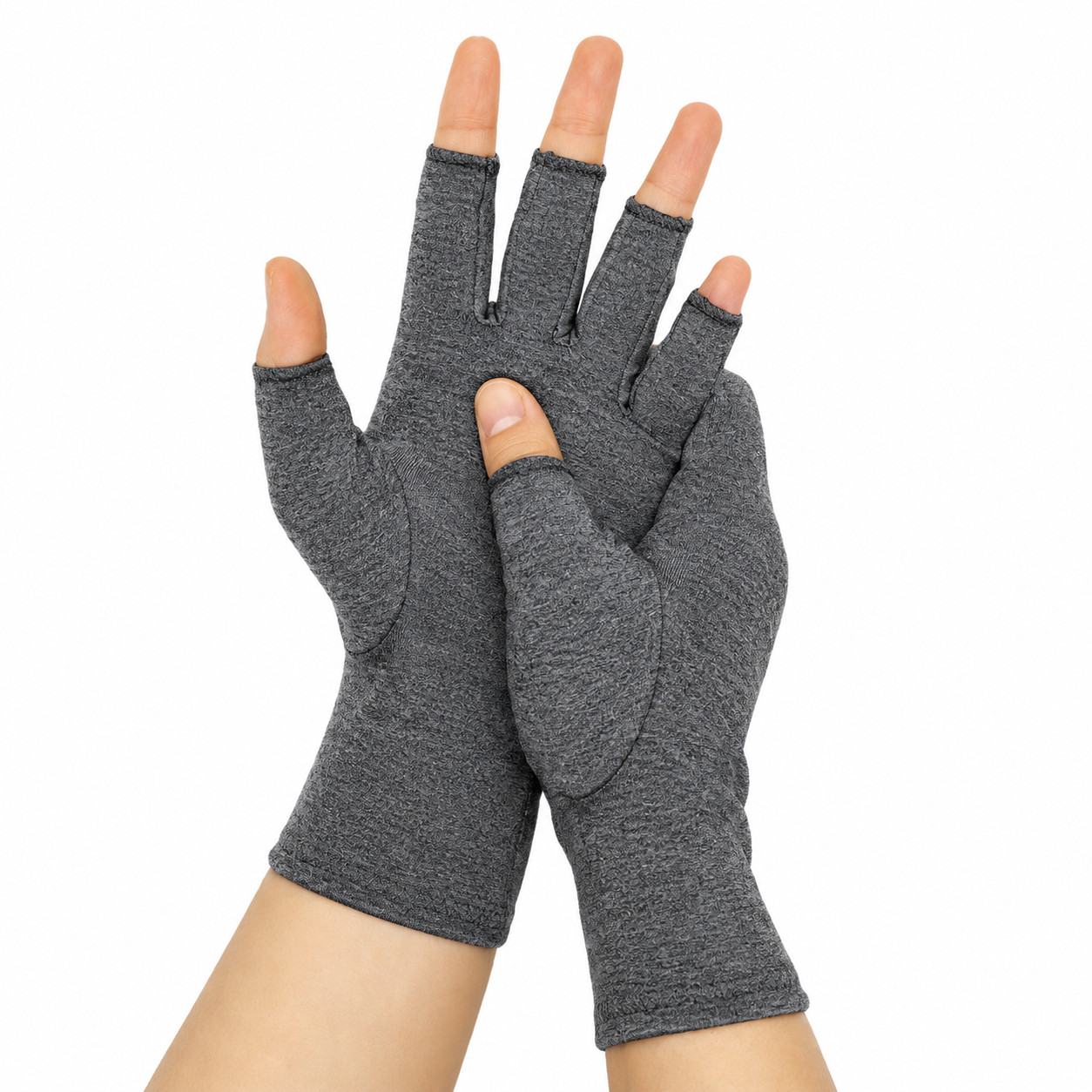 Compressione Guanti Sollievo Dal Dolore Artrite Supporto senza Dita Anti Mano