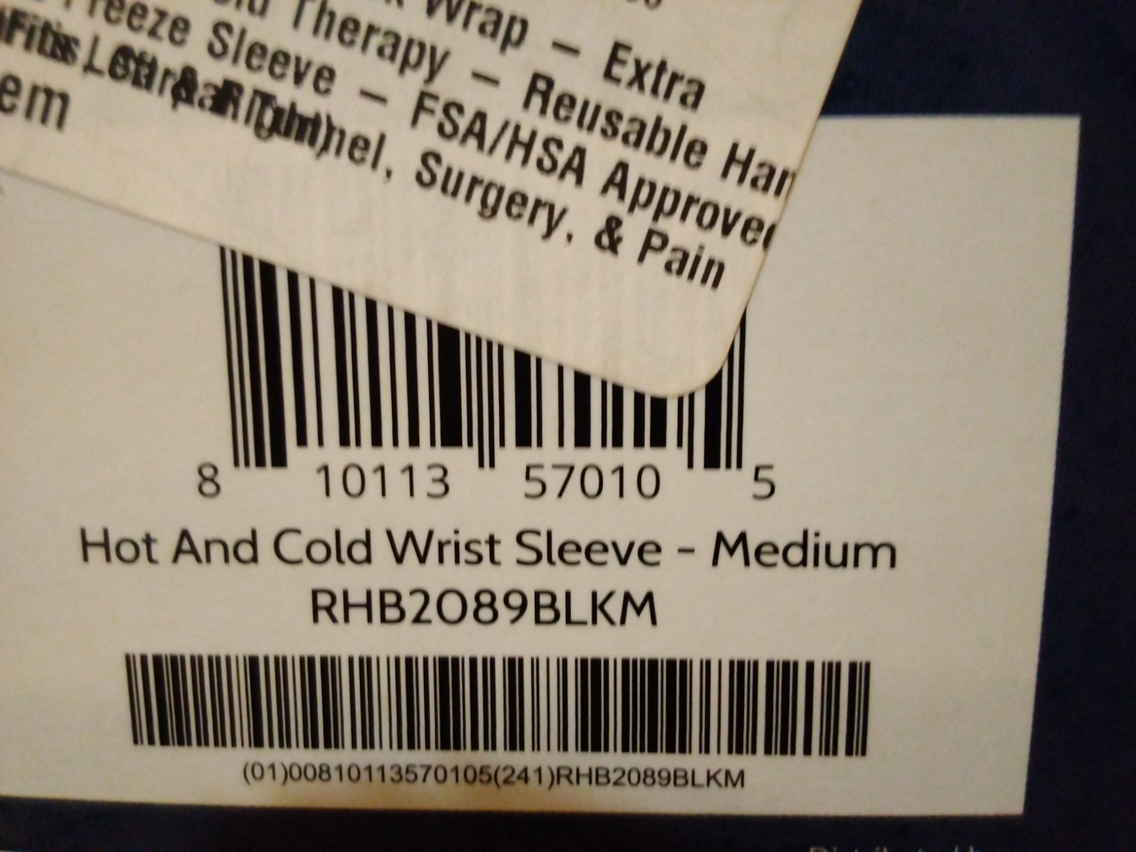 Arctic Flex Wrist Wrap MED Icy Hot Pack Compression Therapy Reusable NEW Carpal