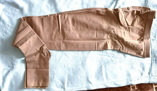 Compression Beige Pantyhose for Women & Men, 20-30mmHg Size 2XL