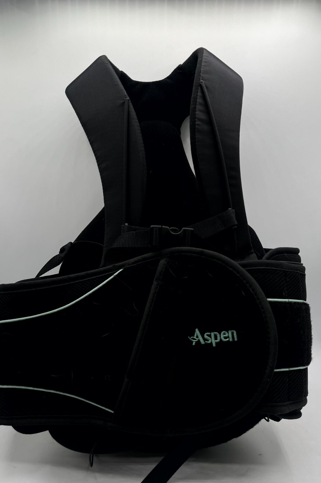 Aspen Summit Lumbar Support Back Brace Black Unisex Adults Adjustable Straps