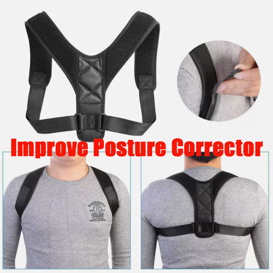 Back Support Adjustable Posture Corrector Improves Treats Back Pain Invisible