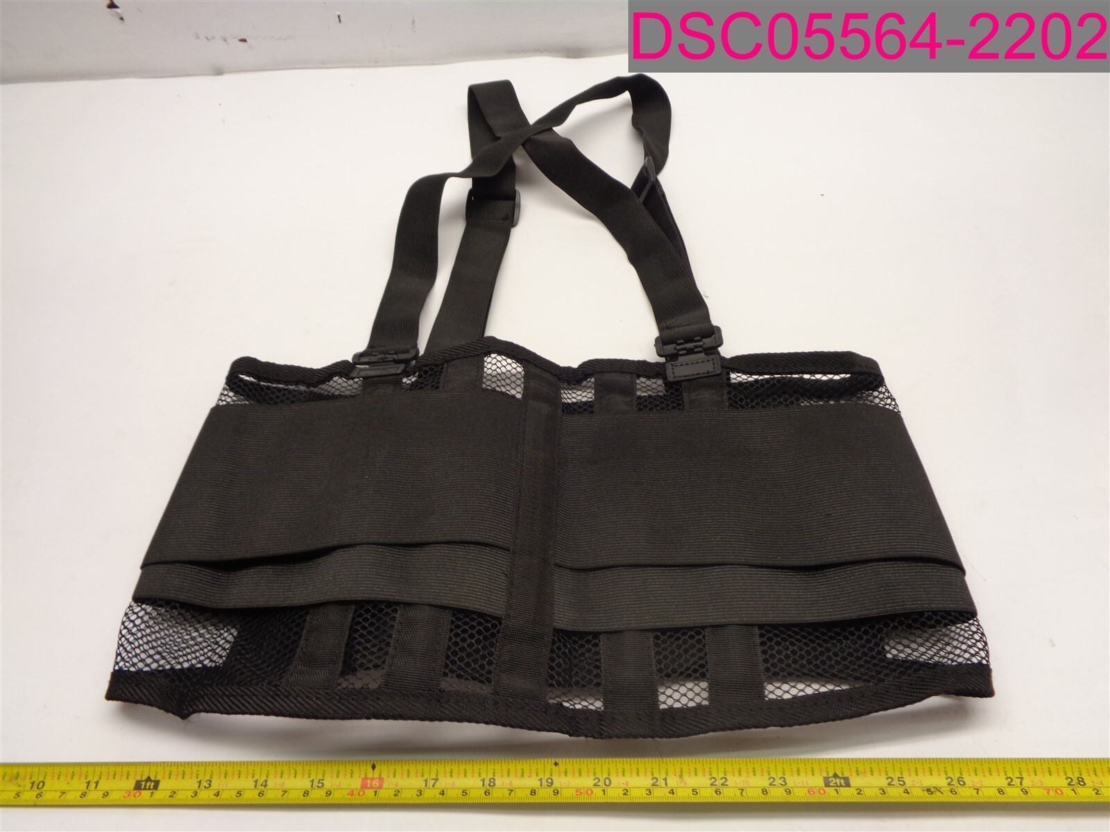 Back Support Belt Mesh Black Large 290-440