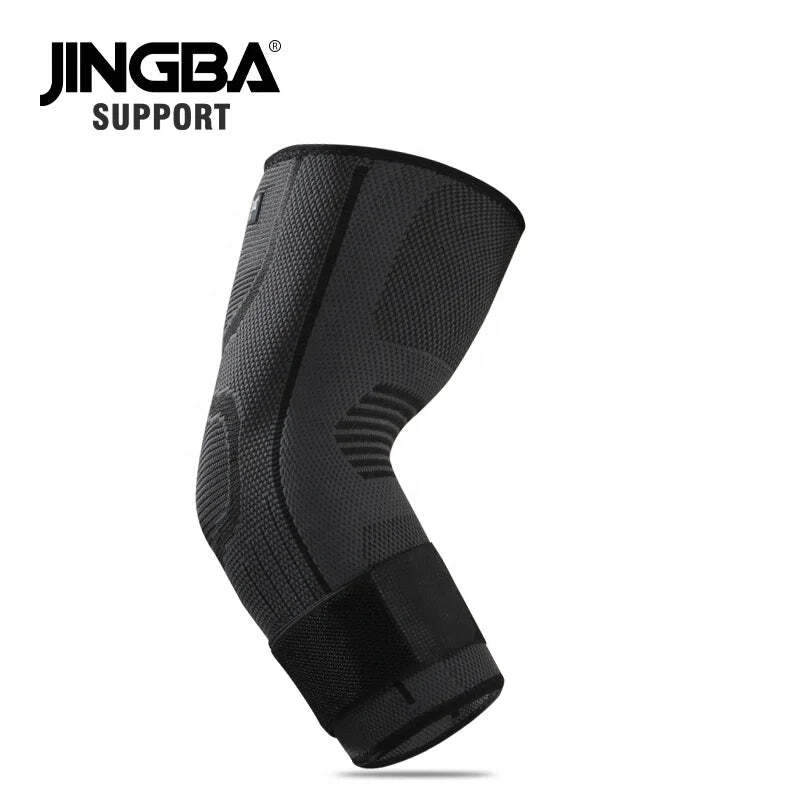 JINGBA Custom Nylon Elbow Support Breathable Riding Running Elbow Brace Sports P