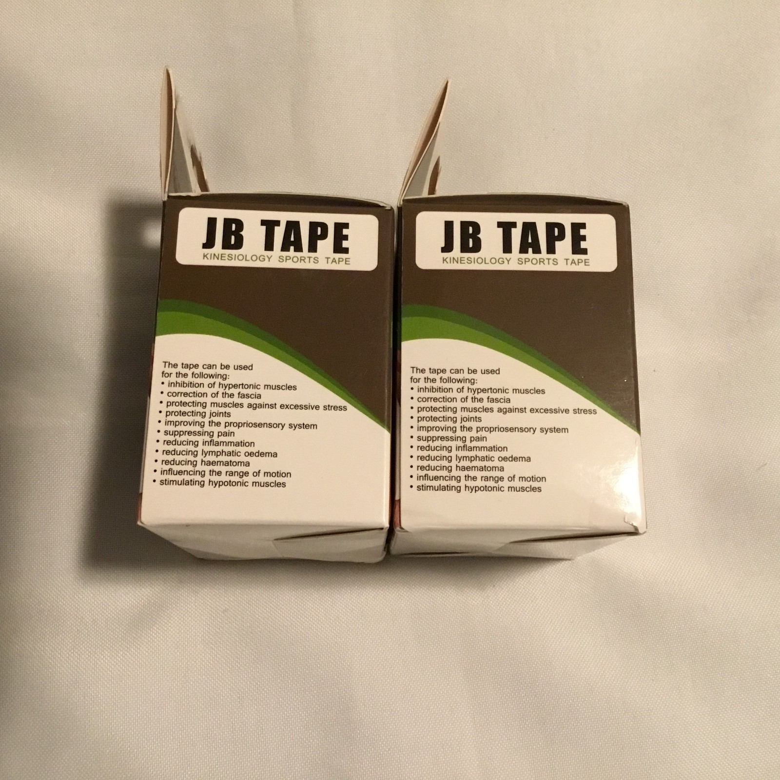 JB Tape Kinesiology Sports Tape 20 Precut Strips 2 Rolls 2″ x 16.4 FT Elastic