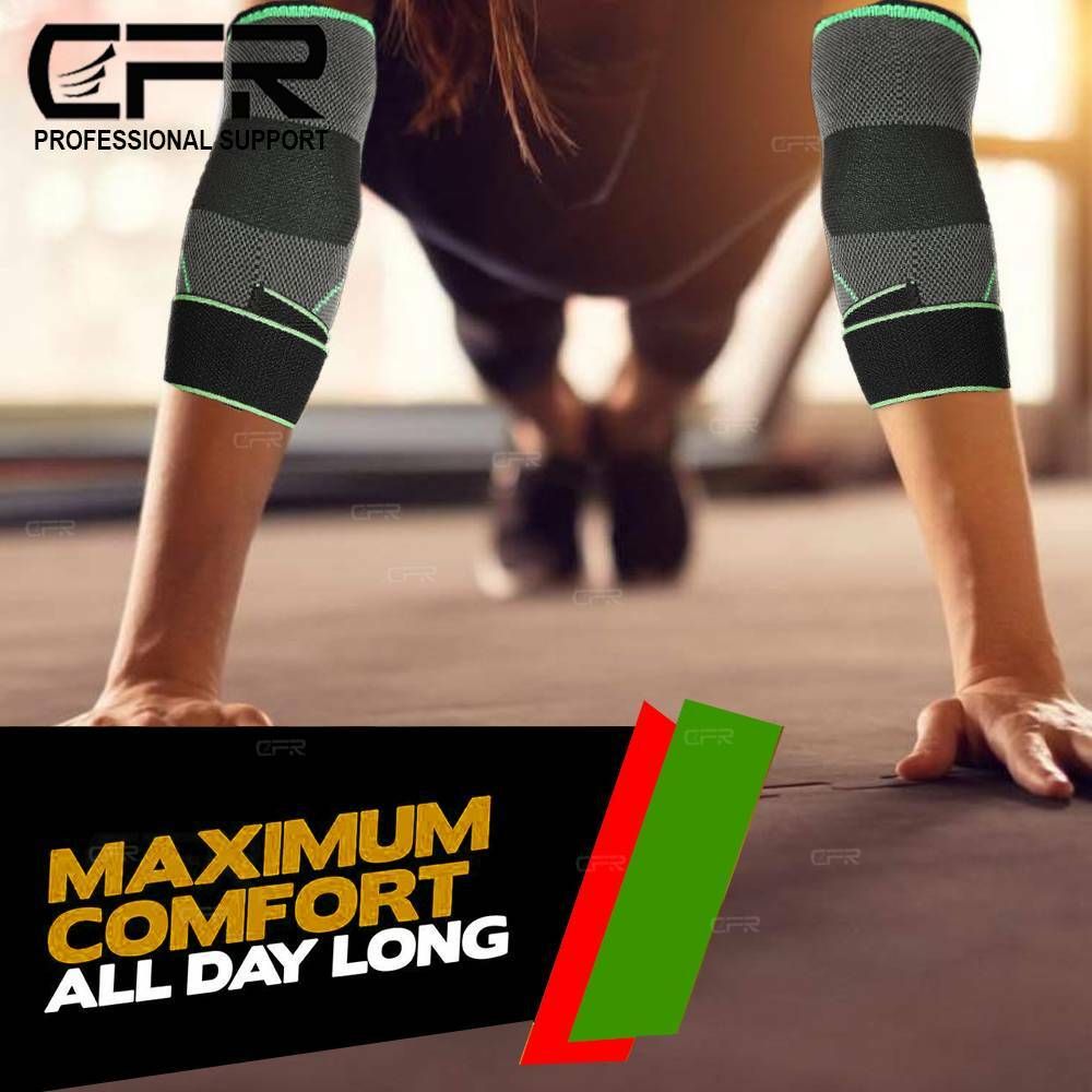 Elbow Compression Sleeve Brace Support Tendonitis Tennis Golfer Arm Arthritis DS