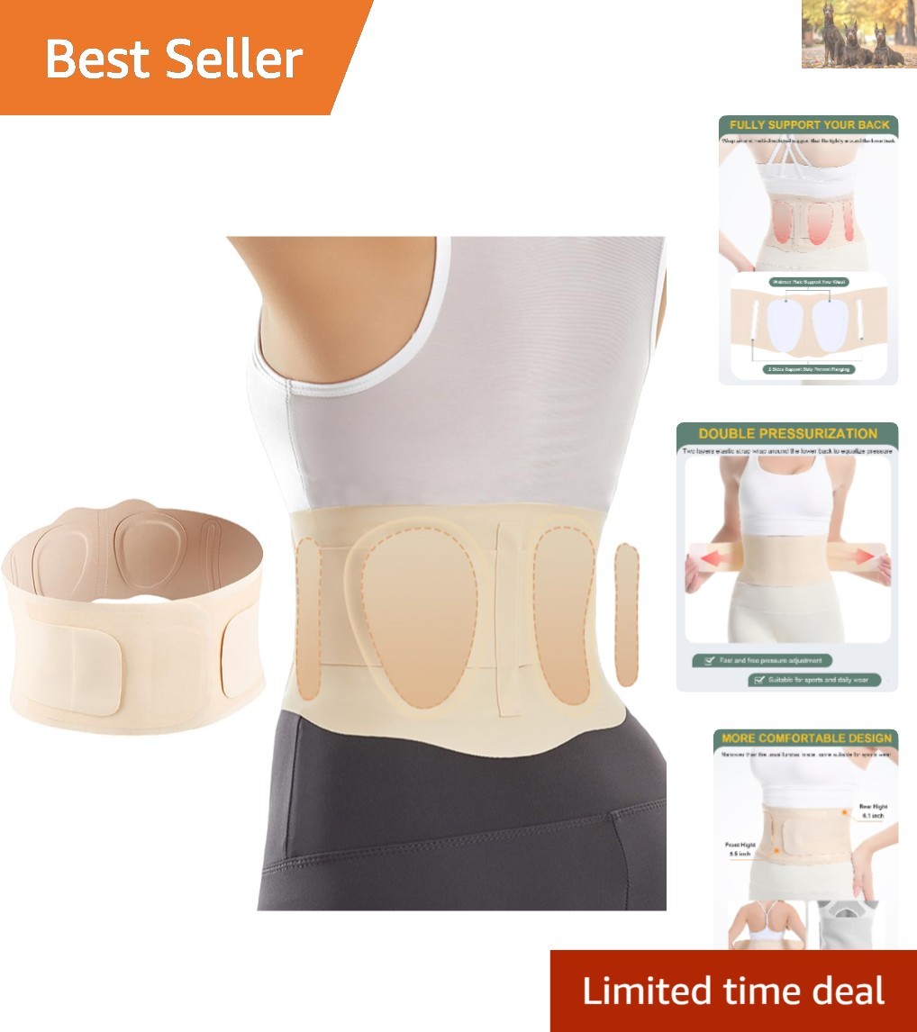 Versatile Adjustable Back Support Belt for Back Pain Relief – Large, Lightweight