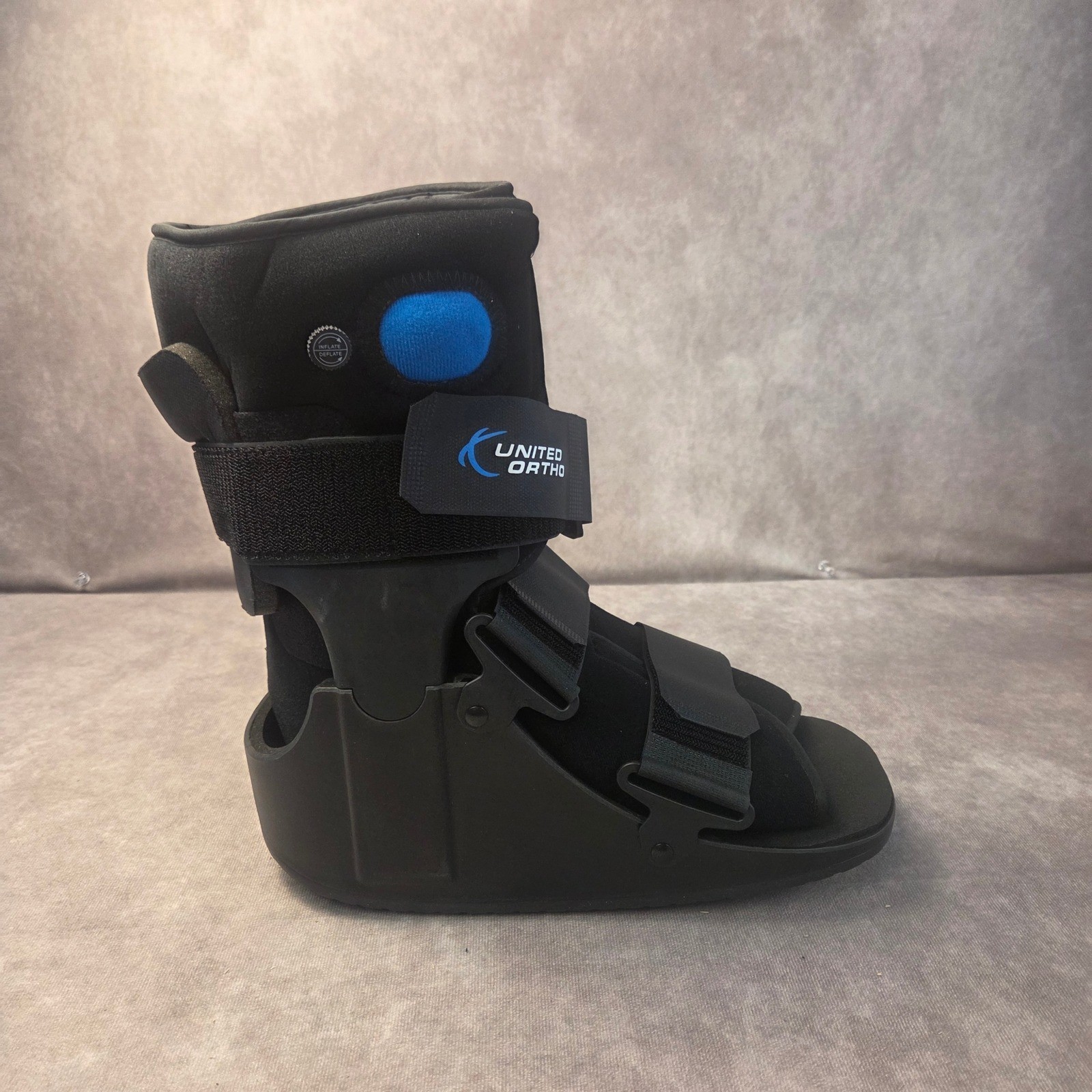 United Ortho Short Air Cam Walker Fracture Boot Black Large LG 10-12.5 Mens