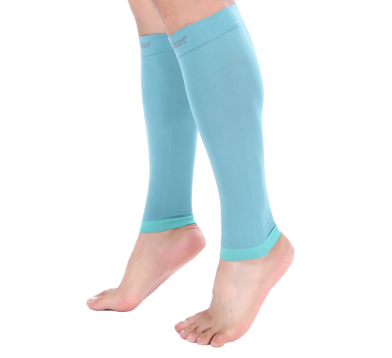 Doc Miller Calf Compression Sleeve 1Pair 20-30mmHg Recovery Varicose Vein TEAL