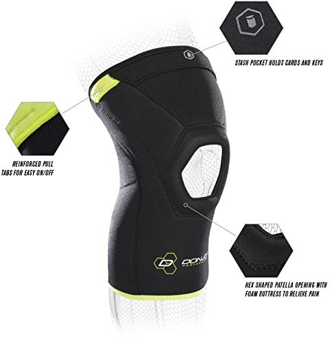 DonJoy Performance ANAFORM 4mm Open Patella Knee Brace Sleeve, X- Small, Camo