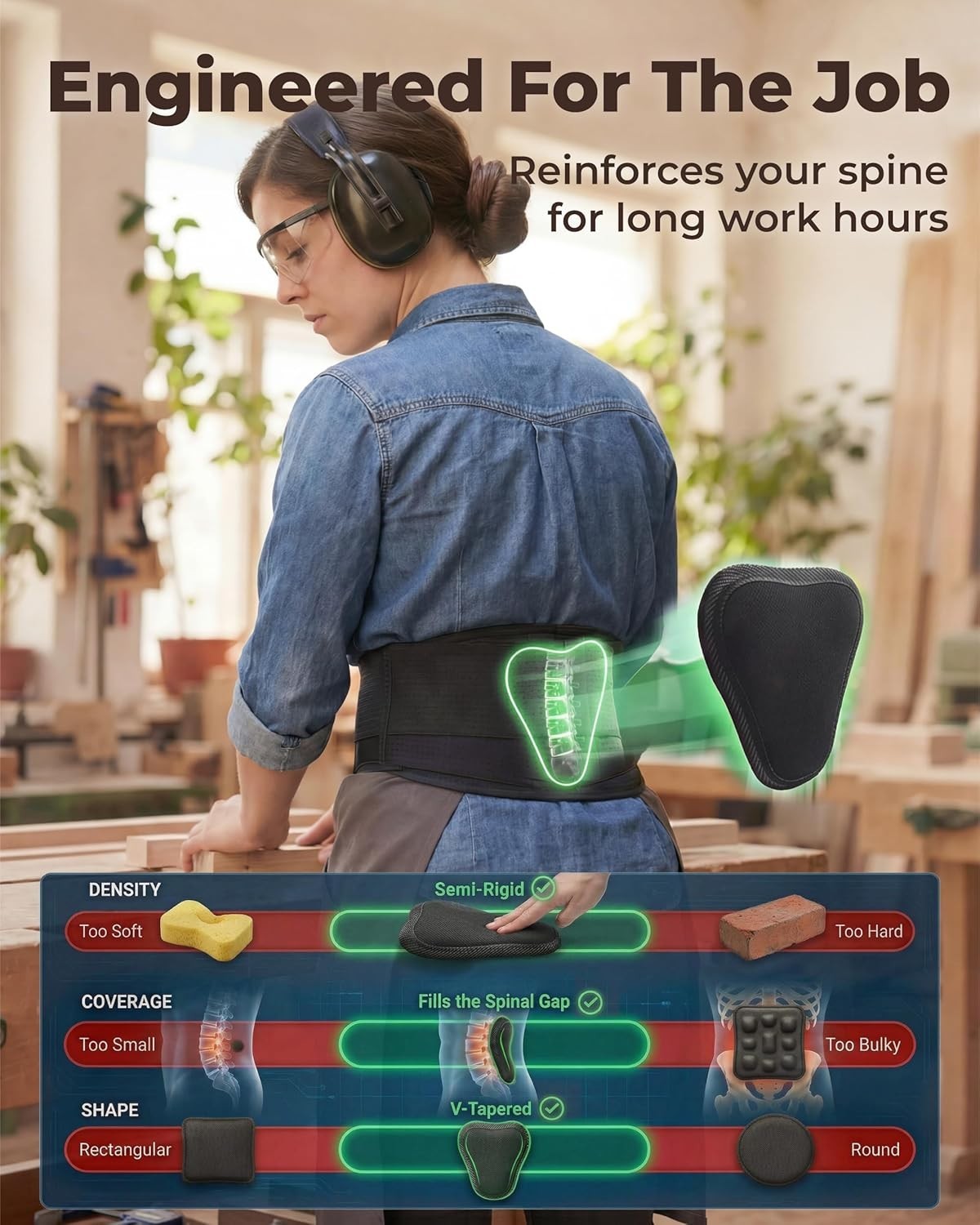 Back Support Belt – Immediate Relief from Back Pain, Sciatica, Herniated Disc…