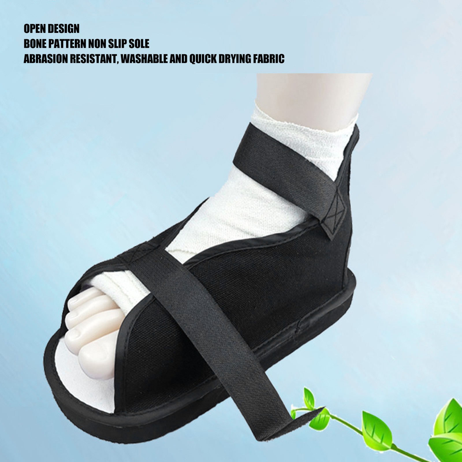 S Post Op Shoe Open Toe Fracture Plaster Protective Leg Foot Supports Health