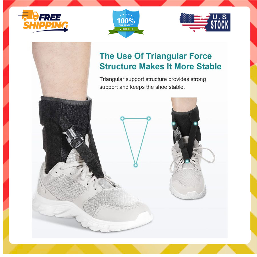 Foot Drop Brace AFO Ankle Support Foot Up Splint Walking Lifting Shoe Drop Foot